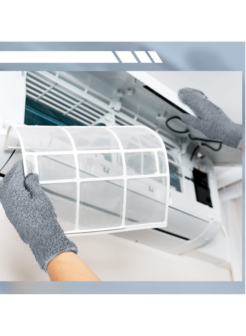 3 Pairs of Reusable Microfiber Dust Mitts with Thumb, No-Scratch Cleaning Gloves for Kitchen, Home, and Car Dusting - Image 4