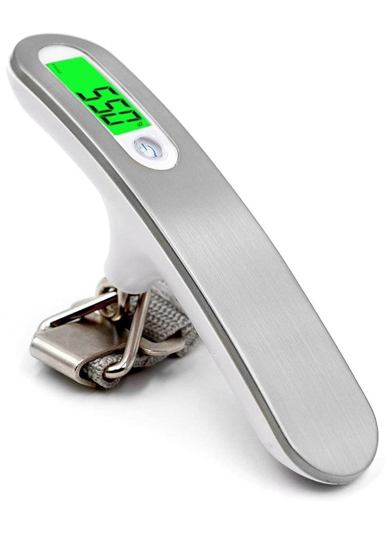 High precision digital luggage scale, backlit hanging luggage scale, suitable for luggage, portable scale, maximum load capacity of 110 pounds/50 kilograms, essential for travel - Image 1