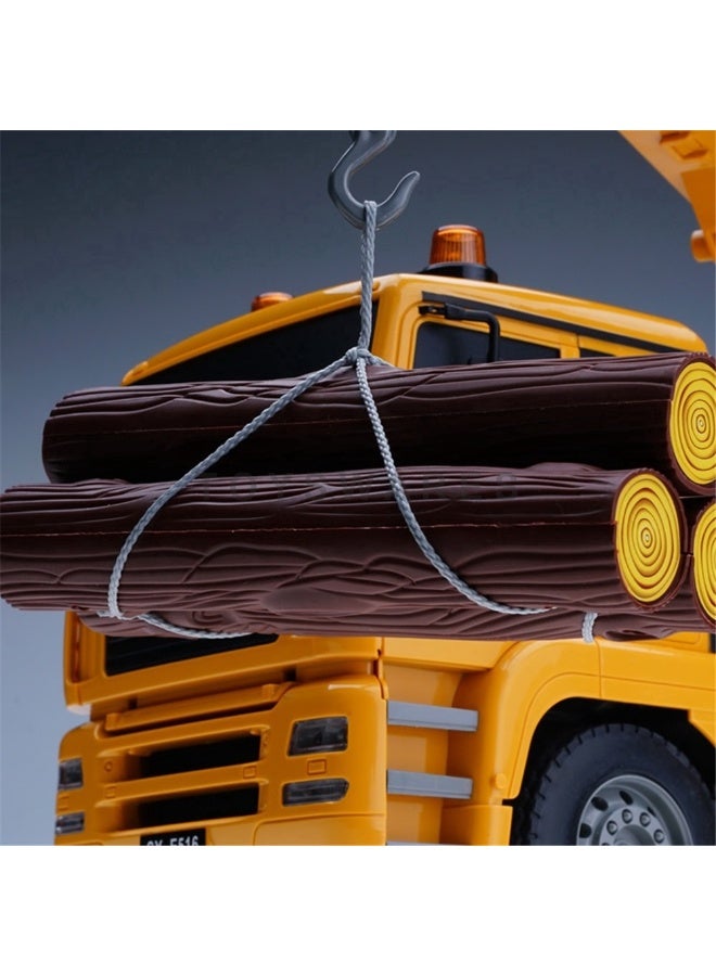 DOUBLE E516-003 1:20 RC Crane Truck with Timber Remote Control Engineering Vehicle - Image 2