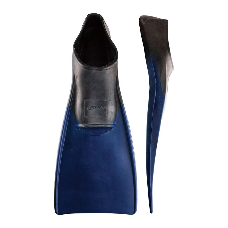 FINIS Long Floating Swim Fins Adult Training Fins Improves Kick Technique Body Position BlackNavy 2XL - Image 2