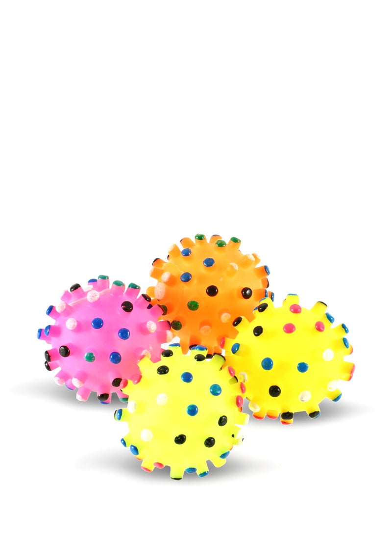 OUTAD Sound Squeaker Rubber Chewing Ball Multicolour 7cm - Image 1