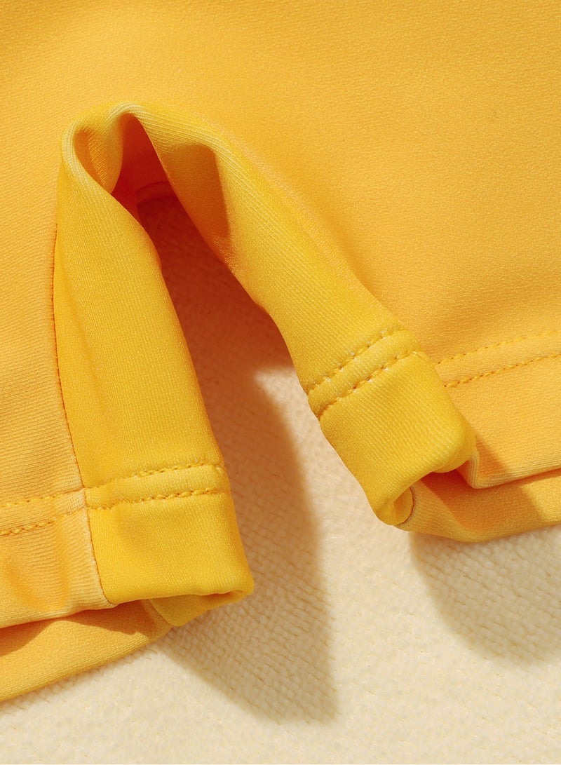 Y&D Kids Baby One-Piece Floatation Swimsuit Float Suit with Adjustable Buoyancy Bathing Cartoon Short Sleeve Swimwear Jumpsuit - Image 5