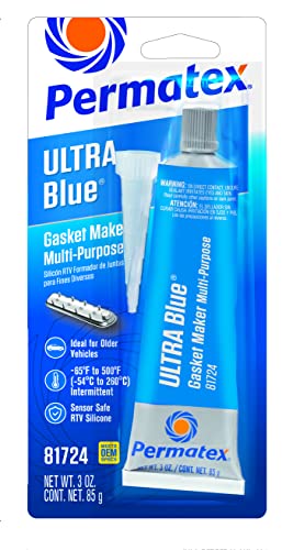 Permatex 81724 Sensor-Safe Ultra Blue RTV Silicone Gasket Maker, 3 oz. Tube - Image 2