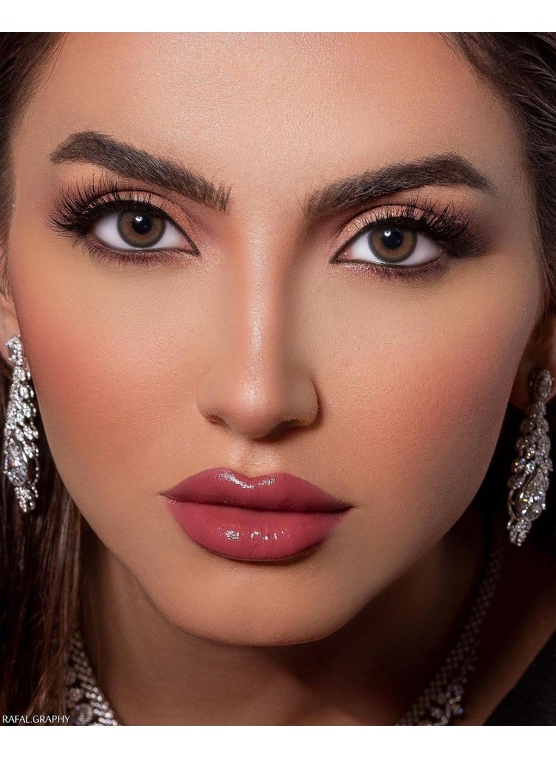 يواي عدسات لاصقة ملونة سنوية باللون الرمادي من كواكو - عدسات تجميلية للجنسين - عدسات موضة مطلوبة - مع علبة تخزين - Image 2