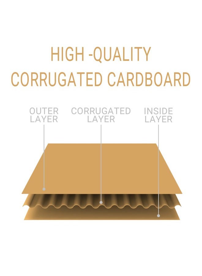 zmybcpack 200 Pack Corrugated Cardboard Sheets 5x7 inch, Corrugated Cardboard Filler Insert Sheet Pads for Packing, Mailing, Crafts - Image 3