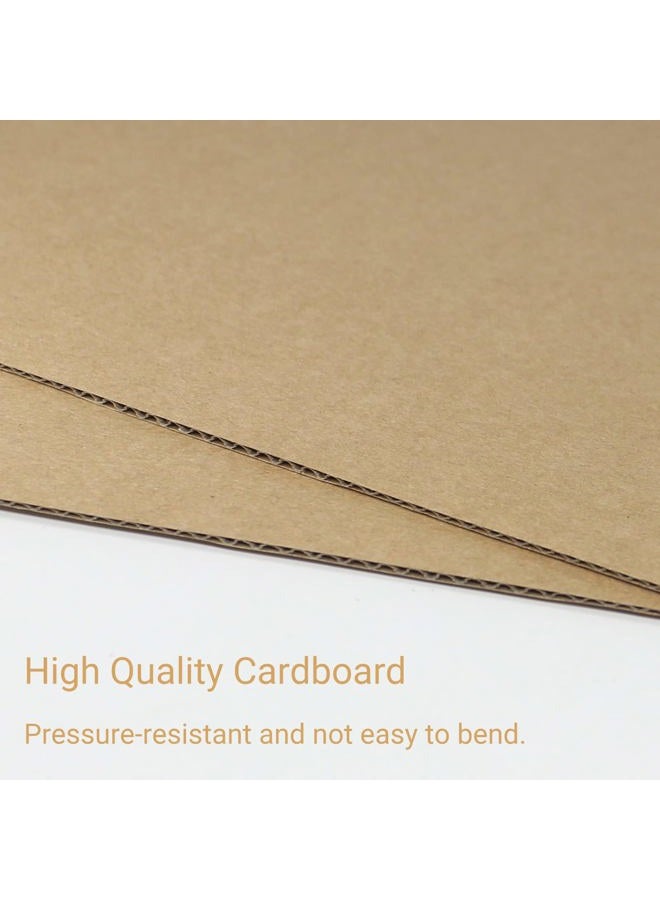 zmybcpack 200 Pack Corrugated Cardboard Sheets 5x7 inch, Corrugated Cardboard Filler Insert Sheet Pads for Packing, Mailing, Crafts - Image 4