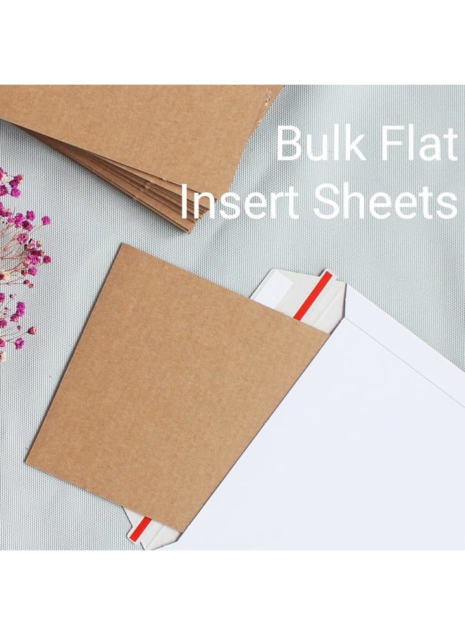 zmybcpack 200 Pack Corrugated Cardboard Sheets 5x7 inch, Corrugated Cardboard Filler Insert Sheet Pads for Packing, Mailing, Crafts - Image 5