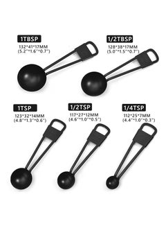 KASTWAVE Stainless Steel Coffee Measuring Spoons, Kitchen Measuring Spoons Set for Dry and Liquid Ingredients, Nesting Teaspoons for Easy Storage, Easy to Use, Clean, and Store (5Pcs)  - Image 3