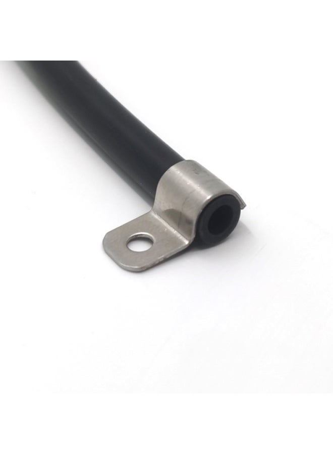 Thickened 304 Stainless Steel Single Side Pipe Clamp Wire Clip Cable Fixing Buckle P-shaped Pipe Clamp Wire Card Riding Card-Specifications And Models:1.0 Thickness Compression 11-12mm Diameter 304 Stainless Steel  - Image 5