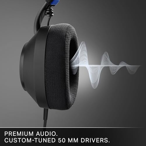 LucidSound PowerA LucidSound LS10P Gen 2 Wired Gaming Headset with 50mm Drivers, Flip-to-Mute Mic, Tempest 3D Audio, Swivel cups, Lightweight & Glasses-Friendly for PS5, PS4 & PC, Black - Image 5