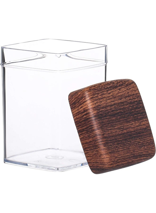 Evelin 1000 ML Hand Made Square Jar, Clear - 10818M - Image 2