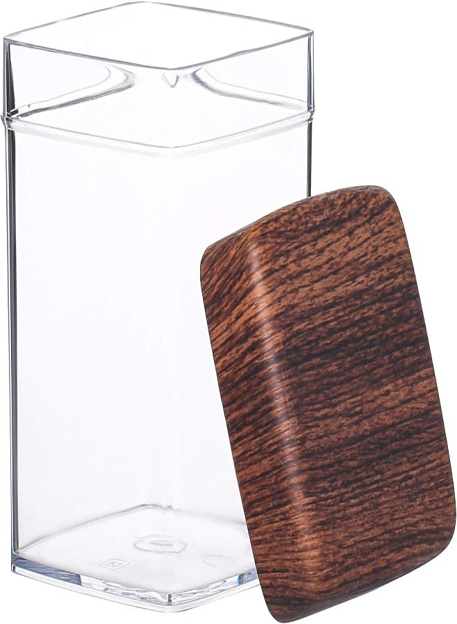 Evelin 1000 ML Hand Made Square Jar, Clear - 10818M - Image 5