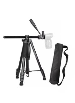 COOPIC T900 Professional Video Camera Tripod, Aluminum Alloy Travel Portable 2 in 1 Monopod Tripod with Rotatable Center Column and Carrying Bag Max Height 178CM Maximum Load up to 5KG