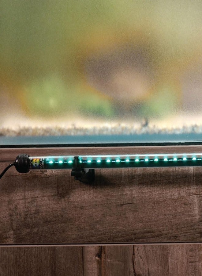 كارانت طقم إضاءة خلفية LED ذكية لأحواض السمك من ColorCast مع غشاء خلفية غير لامع | تحكم عبر الهاتف الذكي والصوت | مؤقتات تعمل على مدار الساعة | متوافق مع Alexa وGoogle Home | لأحواض السمك، وأحواض الزواحف، وأحواض الزينة | 18-32 بوصة - Image 3