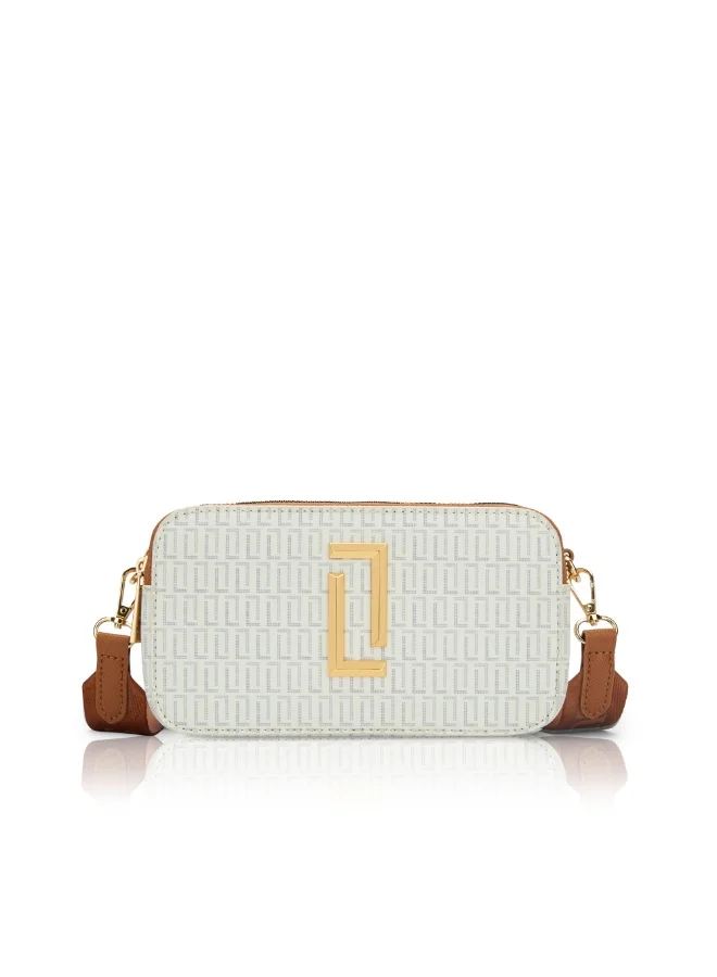 Luxe Women's Mono Fenny25 box sling (White)