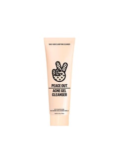 PEACE OUT PEACE OUT Skincare Acne Gel Cleanser Boost Skin Barrier and Help Diminish Blemishes Daily Acne Face Wash with Salicylic Acid for Men and Women 4 fl oz 