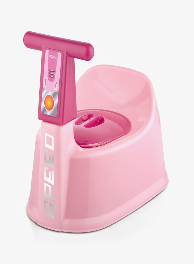 SONAL - BIKE (Small Size) Baby Potty Training Toilet Seat without Removable Tray, Lid (Age 6-12 Month) Potty Seat/Potty Box (Pink) - Image 1