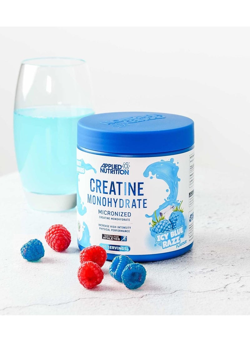 Applied Nutrition Creatine Monohydrate 250G Icy Blue Razz Flavor - Image 3