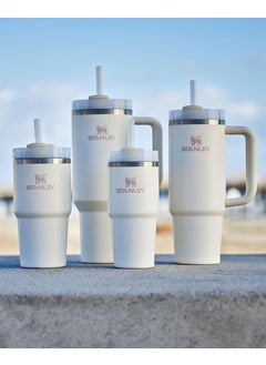 Stanley Stanley Quencher H2.0 Flow State 40oz Cream Stainless Steel Vacuum Insulated Tumbler with Lid and 2 Straw for Water and Iced Tea, Cold Retention in Pack of 1 & 2  - Image 2