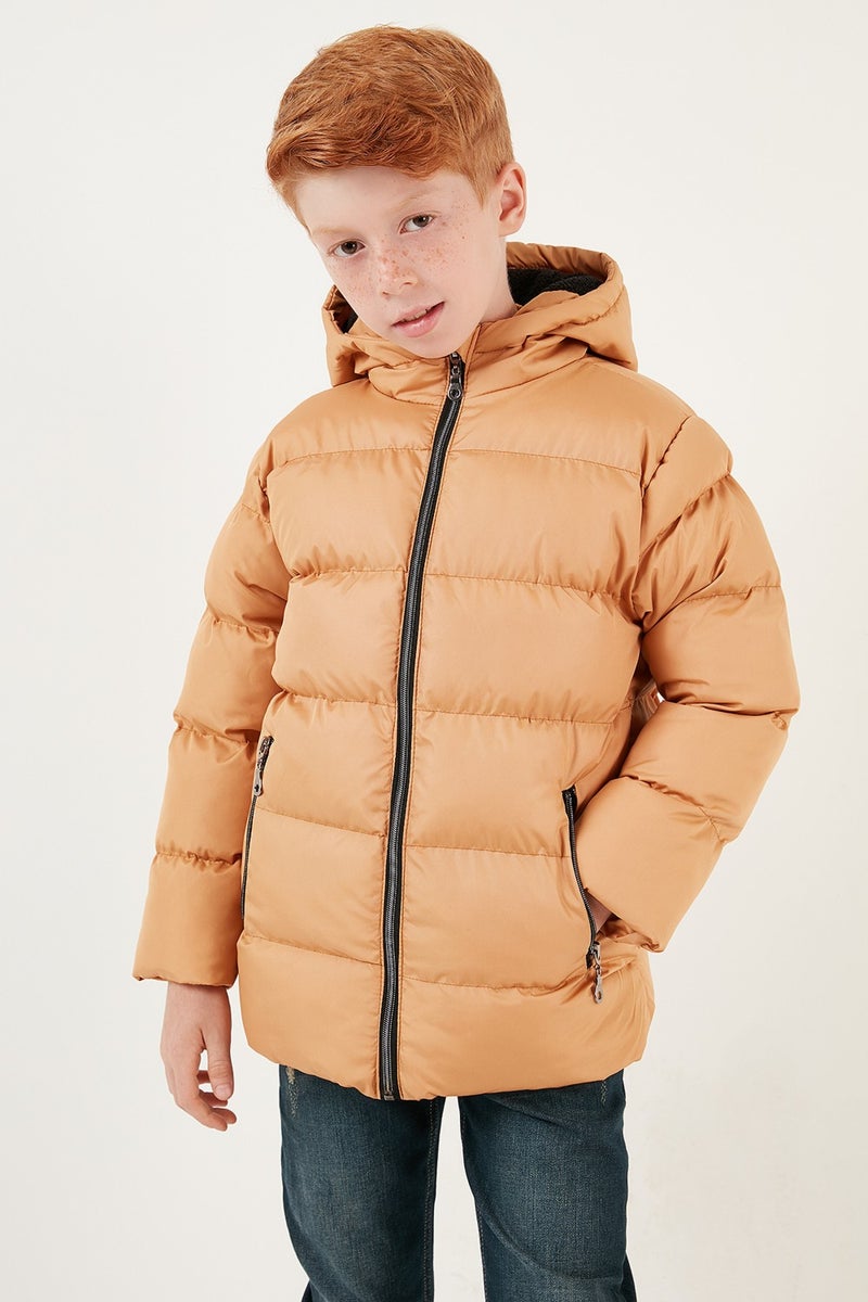 Lela Plush Lined Hooded Winter Coat with Pockets Boys' Coat 5761911  - Image 4