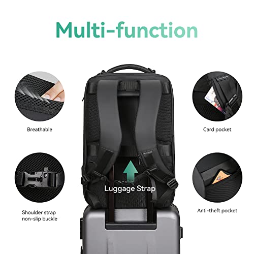 MARK RYDEN Business Backpack for Men, Waterproof High Tech Backpack with Sport Car Shape Design and USB Charging Port, Travel Laptop Backpack Fits 17.3 Inch Notebook - Image 4
