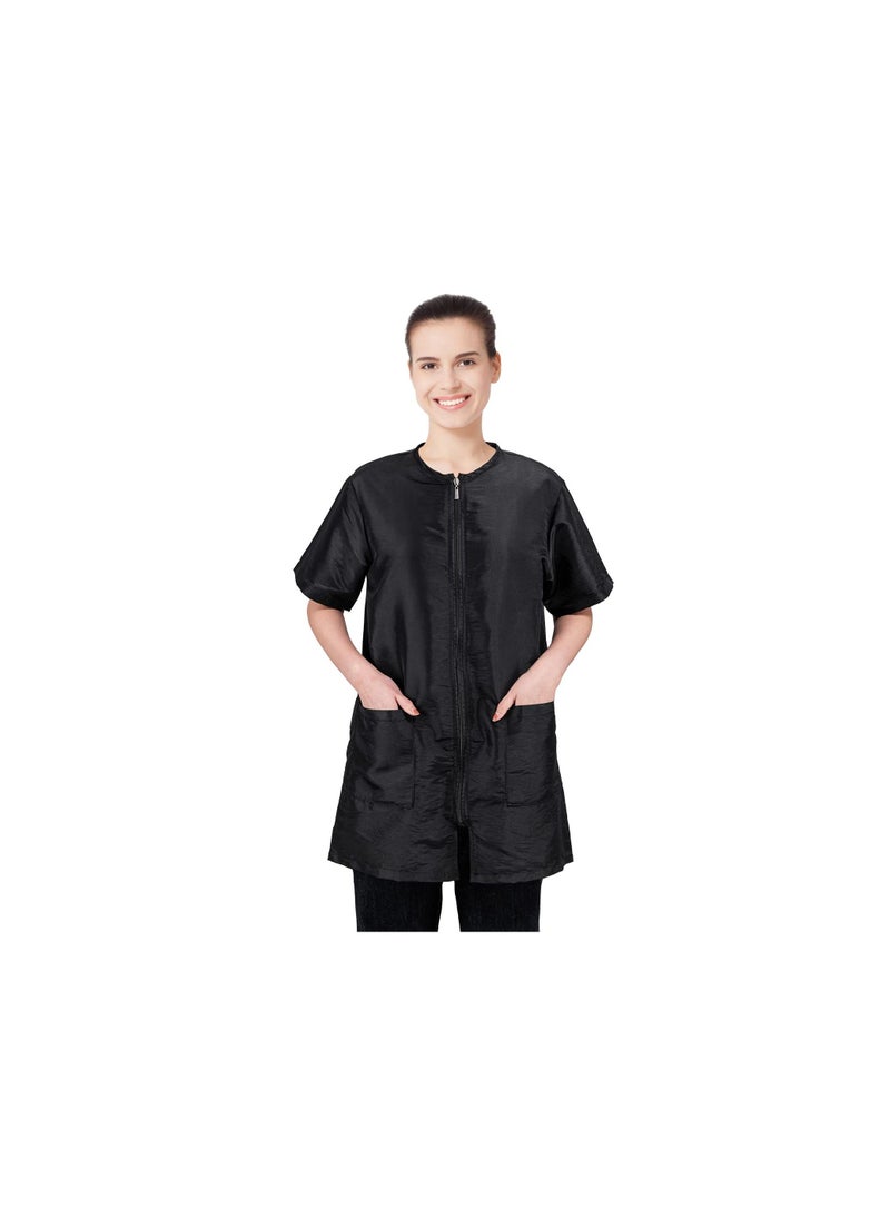 SYOSI Pet Grooming Workwear,  Anti-Static Dog Bathing Work Clothes, Hairdresser Uniform, with Pockets and Full Zipper,  Lightweight Pet Groomer Jacket, Cosmetologist Smock for Women Men (M)  - Image 1