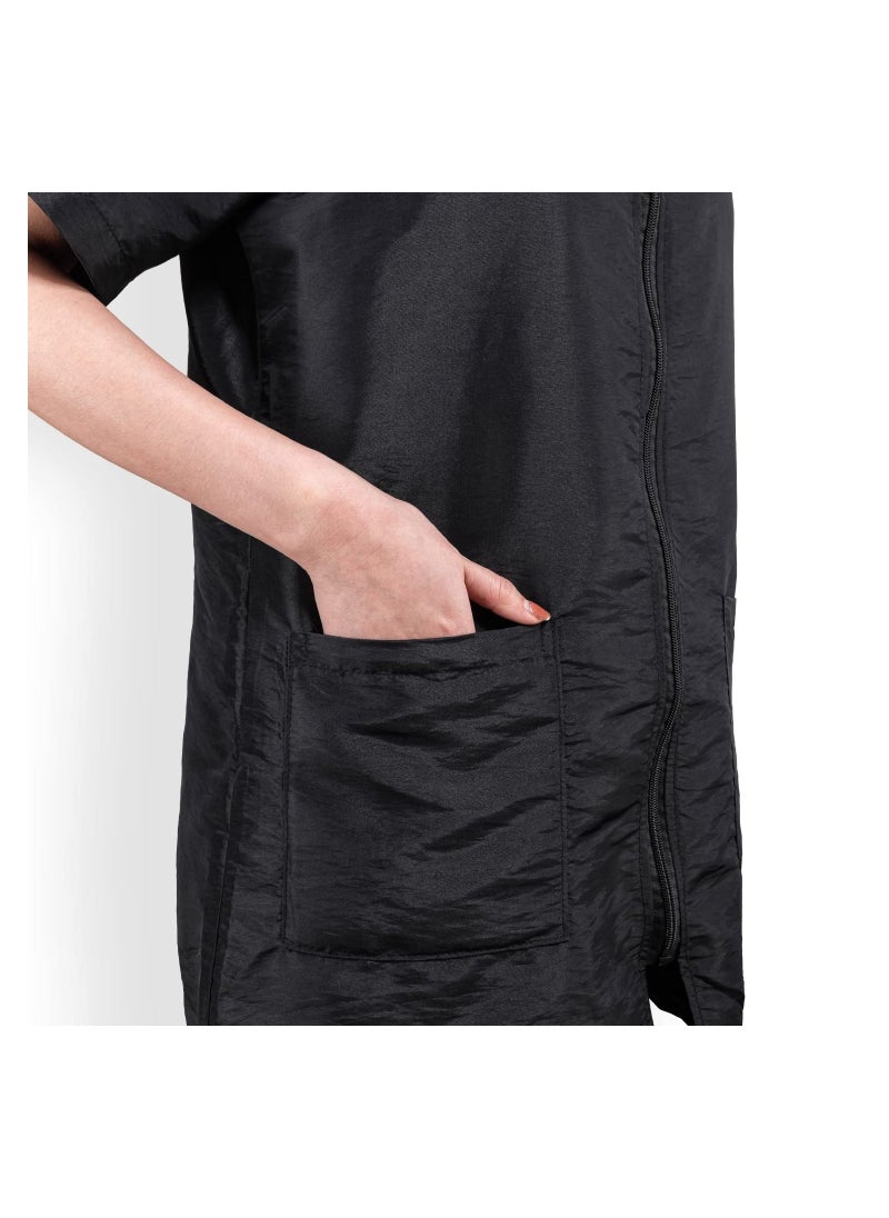 SYOSI Pet Grooming Workwear,  Anti-Static Dog Bathing Work Clothes, Hairdresser Uniform, with Pockets and Full Zipper,  Lightweight Pet Groomer Jacket, Cosmetologist Smock for Women Men (M)  - Image 4