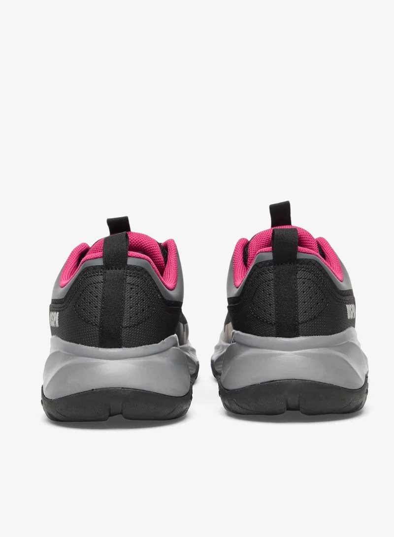 U.S. Polo Assn. Black Women's Black Low-Top Sneakers - Trendy Lace-Up Design Shoes, Used For Trekking, Running for Women | Best Price UAE