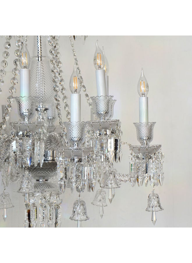 AL SALHIYA LIGHTING ثريا شمعية من الكريستال 12 ذراعًا  - Image 2