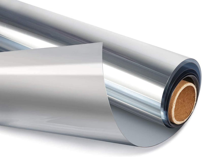 S-Sia Vendors-Good Purchase Good Care SIA VENDORS One Way Window Film NonAdhesive Daytime Privacy Reflective Mirror Window Tint for Home Heat Control UV Blocking Glass Films Self Static Cling Window Stickers 20X80 Inch