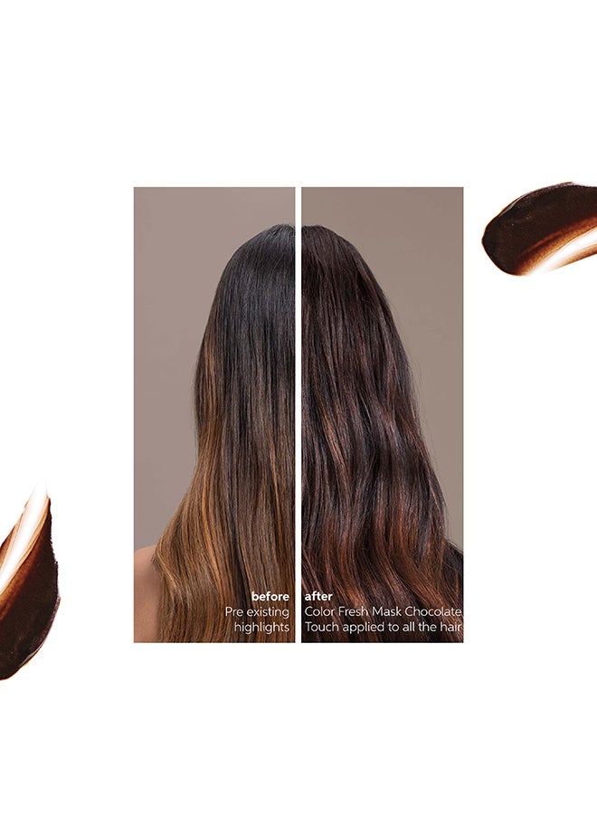 Wella Professionals قناع كولور فريش بلون الشوكولاتة - قناع لتلوين الشعر بدون ضرر لإحياء درجات البني الغنية والأنيقة (150 مل) - Image 4