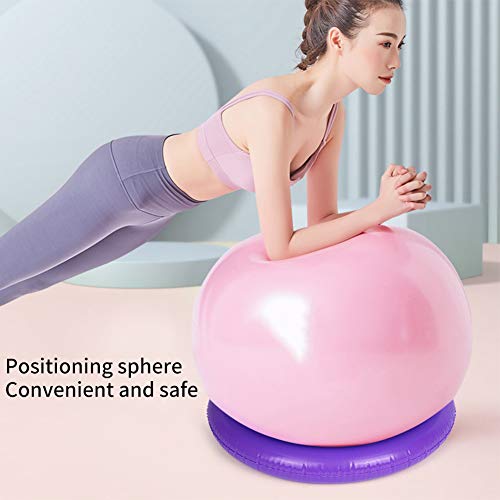 SZTLKHH Yoga Ball Base，Fixed Ring Round PVC Anti Slip Stable, Fitness Ball for Home Gym, Office, Improves Back Pain, Posture & Balance, Exercise(1Pcs Purple) - Image 3