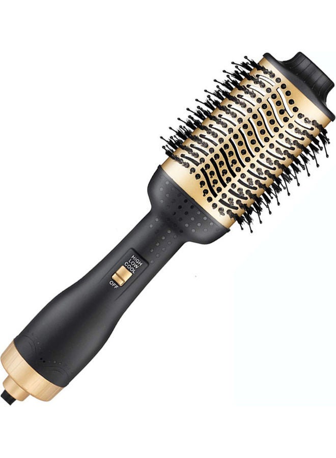 Hair Dryer Brush Black/Gold - Image 1