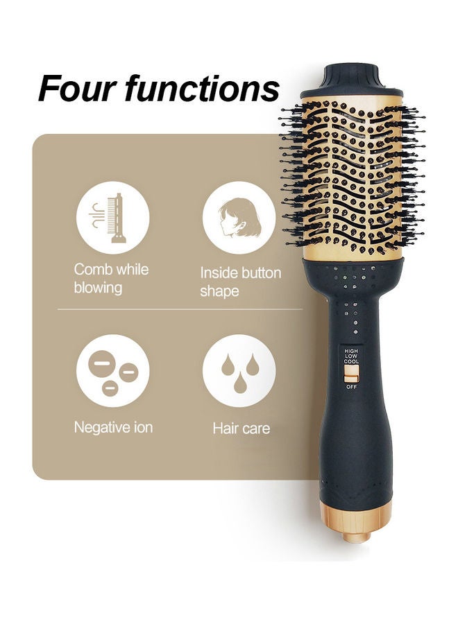 Hair Dryer Brush Black/Gold - Image 3