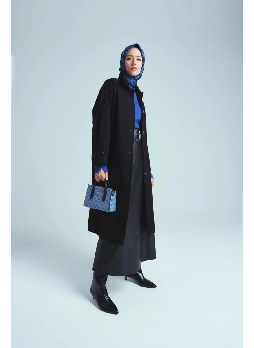 ARMINE Half Lined Cotton Coat 24K7516 Black