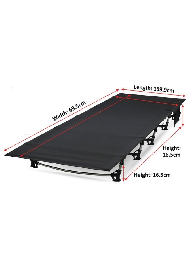 مختبر المغامرة سرير تخييم خفيف الوزن قابل للطي - سرير تخييم محمول قابل للطي للمشي لمسافات طويلة والشاطئ والمغامرات الخارجية - Image 2