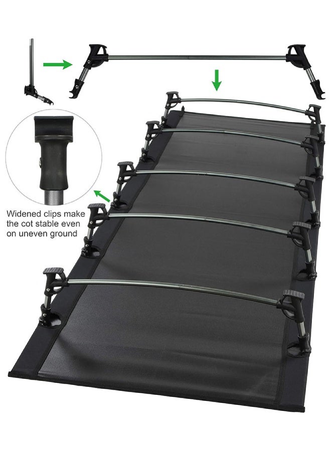 مختبر المغامرة سرير تخييم خفيف الوزن قابل للطي - سرير تخييم محمول قابل للطي للمشي لمسافات طويلة والشاطئ والمغامرات الخارجية - Image 4