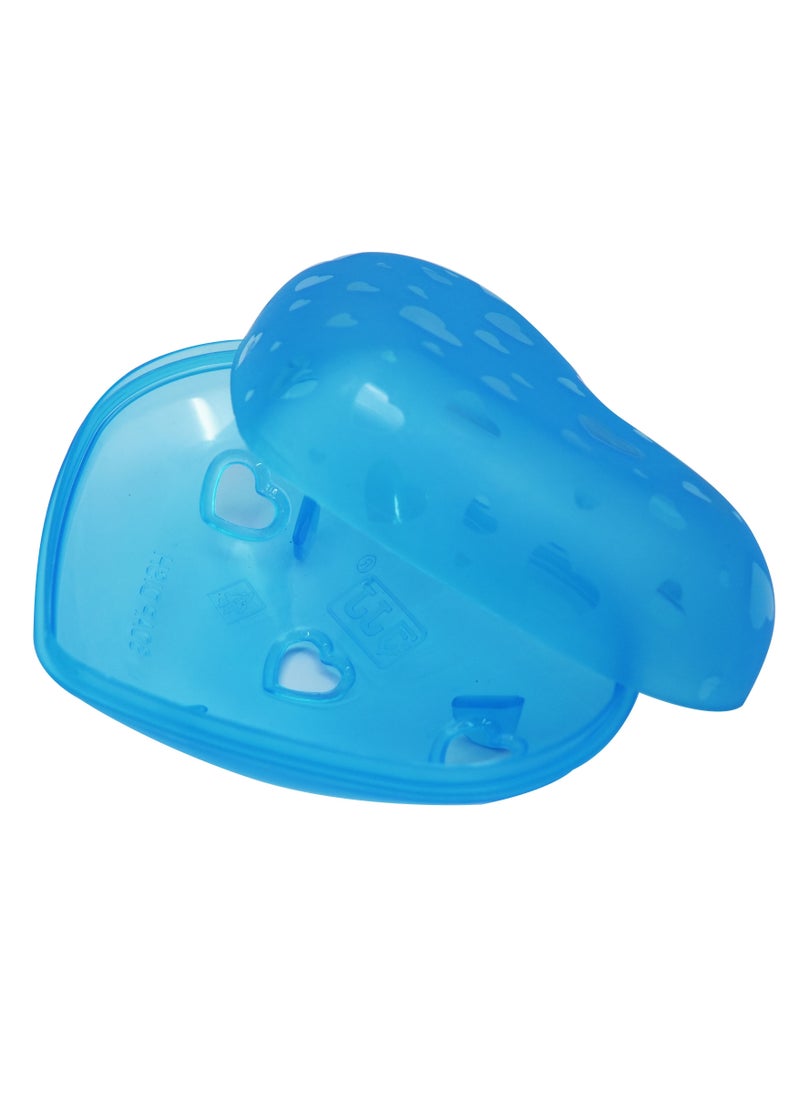 JJ - Soap Dish Box Holder with Lid, Soap Dish with Drain, Travel Soap Container, Bar Soap Holder, Easy Cleaning Soap Blue - Image 1