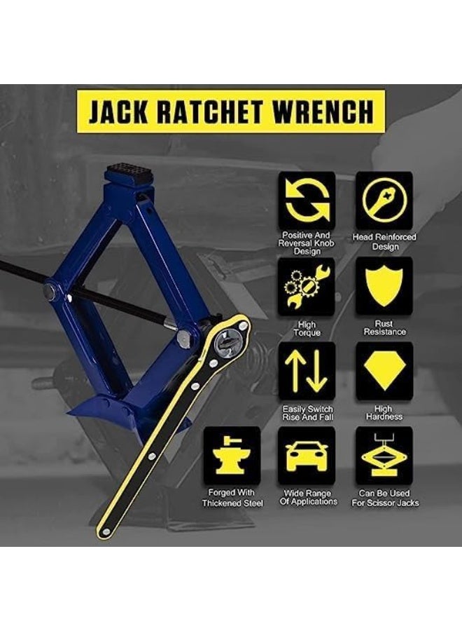 مقبض كوريك سيارة أمامي وعكسي 360 درجة – موفر للمجهود وسهل الاستخدام – أداة عملية لرفع السيارة وربط عجلة الإطارات - Image 2