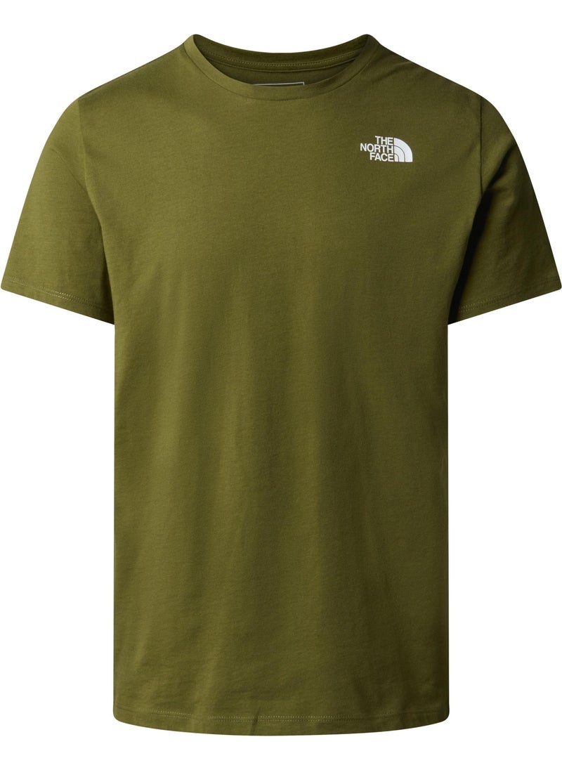 THE NORTH FACE - تي شيرت م فاونديشن للرجال برسوم جبال لاينز - Image 1