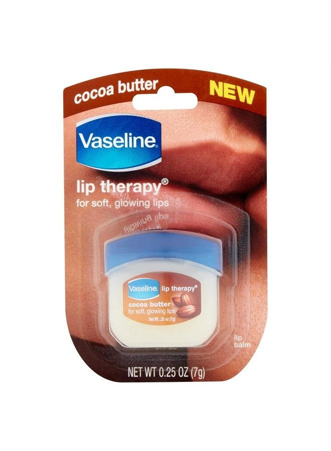 Vaseline Lip Therapy Cocoa Butter.25 oz (Pack of 6)
