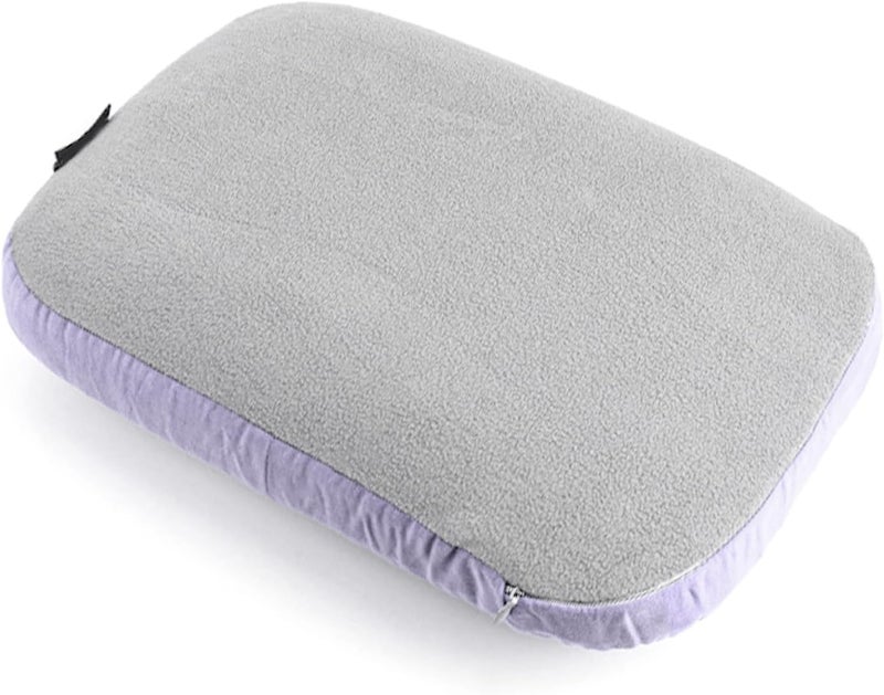RiToEasysports Memory Foam Pillow, Slow Rebound Comfort Portable Neck Pillow with Breathable Fabric for Travel and Outdoor Use (Purple) (Purple) - Image 3
