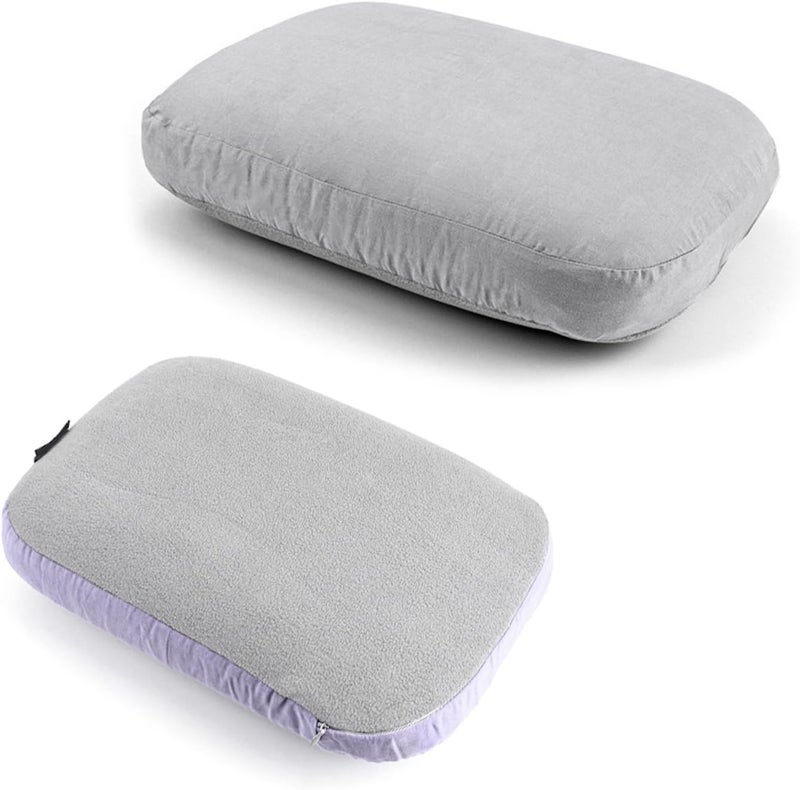 RiToEasysports Memory Foam Pillow, Slow Rebound Comfort Portable Neck Pillow with Breathable Fabric for Travel and Outdoor Use (Purple) (Purple) - Image 4