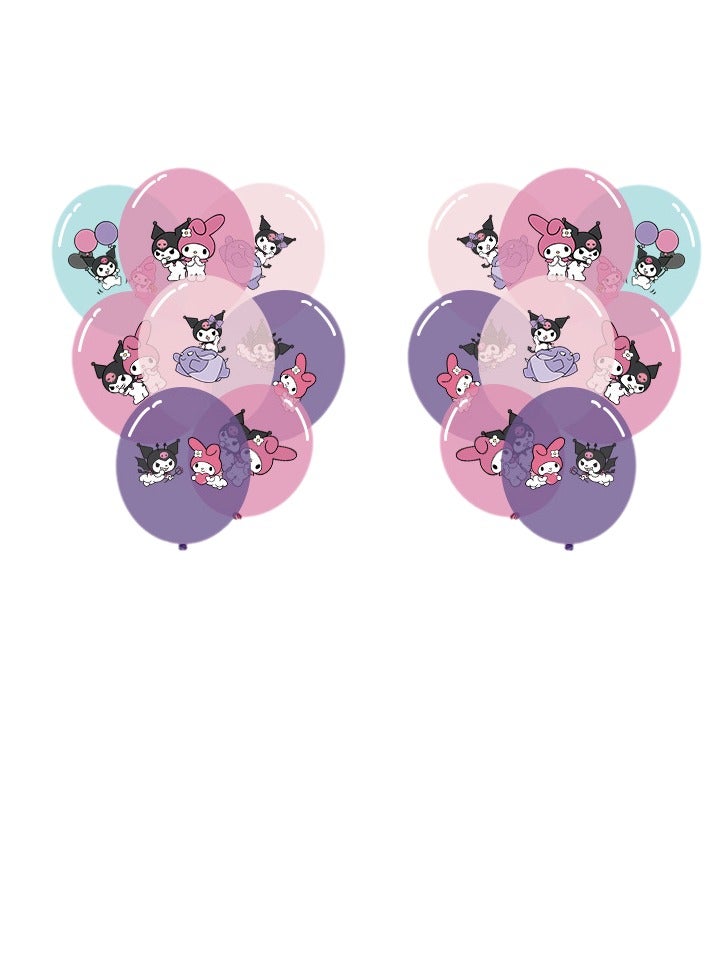 Kuromi Birthday Party Balloon Flag Garland Set, 35-Piece Kids Themed Decorations for Girls’ Party Supplies, Fun Balloon Banner for Kuromi Themed Celebration  - Image 5