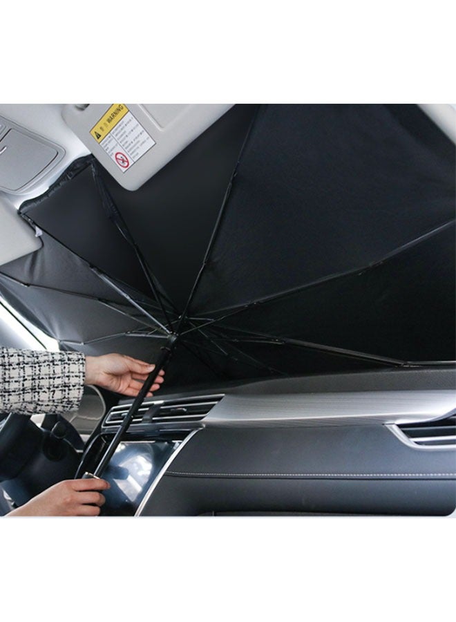 Generic Car Windshield Sunshade Umbrella ,Foldable Car Windshield Sun Shade Cover, 5 Layers UV Block Coating, 110cmx65cm (LXW),Front Window Heat Insulation Protection, for Auto Sedan, SUV Windshield - Image 2
