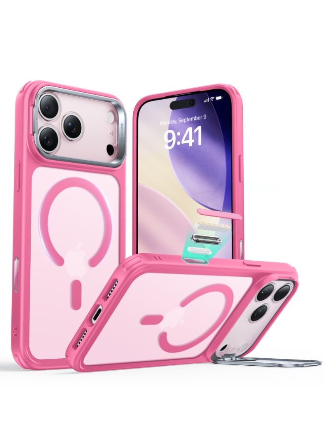 ESR for iPhone 17 Pro Case with Stash Stand, Camera Control Cover Compatible with MagSafe, Military-Grade Drop Protection Magnetic Phone Case for iPhone 17 Pro, Scratch-Resistant Back Cover pink - Image 1