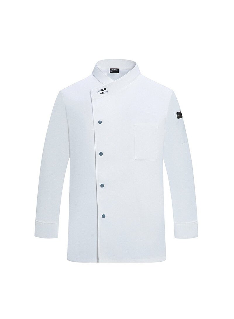 NIBEMINENT Restaurant Kitchen Chef Uniform Restaurant Kitchen Chef Uniform Chef Clothes Men Women Chef Shirt Breathable Chef Top Workwear - Image 1