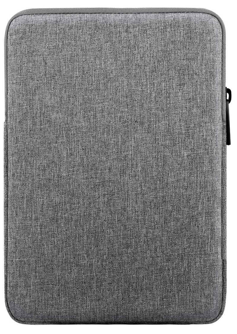 Moca حافظة آيباد بحجم 12.9 بوصة تناسب آيباد برو 12.9 2021-2018، آيباد برو 12.9 2017/2015، جالاكسي تاب S8+ 12.4 بوصة، لابتوب سيرفيس جو 12.4 بوصة، حقيبة حافظة عالمية للأجهزة اللوحية (رمادي فاتح) - Image 1