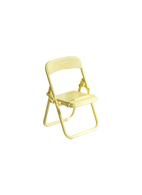 Chair Adjustable Phone Holder Stand Foldable Mobile Phone Stand Desk Holder Universal Lazy Bracket Compatible with Any device Yellow