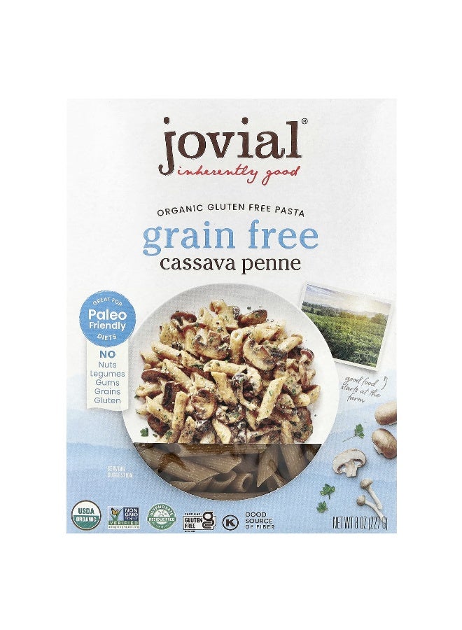 Jovial Jovial, Organic Gluten Free Pasta, Cassava Penne, 8 oz (227 g) - Image 1
